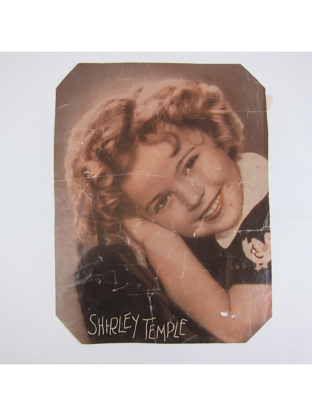 Shirley Temple Portrait Print Ad Film Littlest Rebel Child Actress Vintage 1935